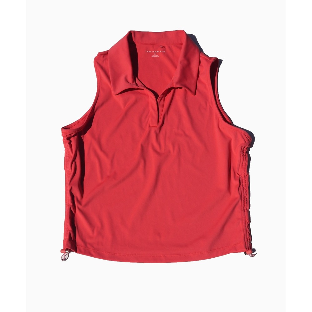 TravisMathew Salt Air Don't Care Women's XL Sleeveless Golf Polo Top